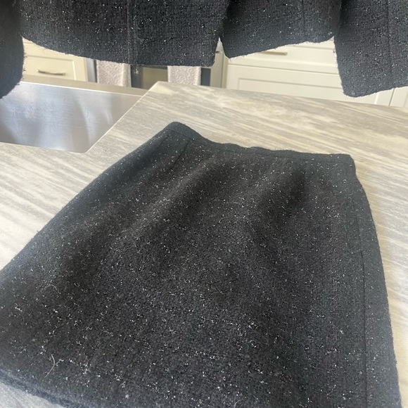 COPY - Vintage Anne de Villers Paris formal evening suit glittering boiled wool - Picture 5 of 17